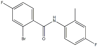 2-bromo-4-fluoro-N-(4-fluoro-2-methylphenyl)benzamide Struktur