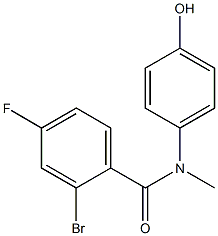  2-bromo-4-fluoro-N-(4-hydroxyphenyl)-N-methylbenzamide