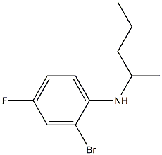 2-bromo-4-fluoro-N-(pentan-2-yl)aniline Structure