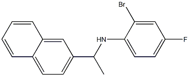 2-bromo-4-fluoro-N-[1-(naphthalen-2-yl)ethyl]aniline Structure