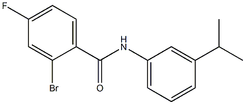  2-bromo-4-fluoro-N-[3-(propan-2-yl)phenyl]benzamide