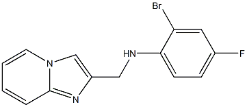 2-bromo-4-fluoro-N-{imidazo[1,2-a]pyridin-2-ylmethyl}aniline Structure