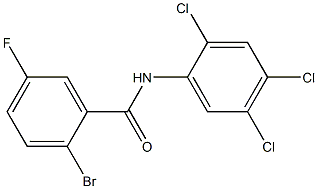 2-bromo-5-fluoro-N-(2,4,5-trichlorophenyl)benzamide Structure