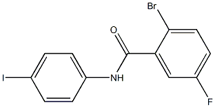 2-bromo-5-fluoro-N-(4-iodophenyl)benzamide Structure