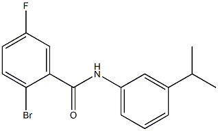 2-bromo-5-fluoro-N-[3-(propan-2-yl)phenyl]benzamide