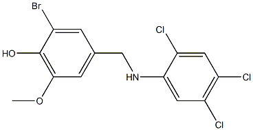 2-bromo-6-methoxy-4-{[(2,4,5-trichlorophenyl)amino]methyl}phenol