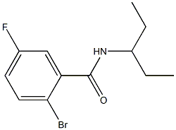 2-bromo-N-(1-ethylpropyl)-5-fluorobenzamide,1016839-64-7,结构式