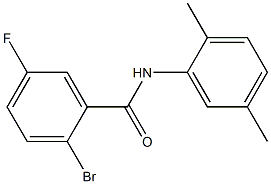 2-bromo-N-(2,5-dimethylphenyl)-5-fluorobenzamide,,结构式