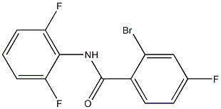 2-bromo-N-(2,6-difluorophenyl)-4-fluorobenzamide 化学構造式