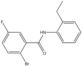 2-bromo-N-(2-ethylphenyl)-5-fluorobenzamide Structure