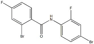 2-bromo-N-(4-bromo-2-fluorophenyl)-4-fluorobenzamide,,结构式