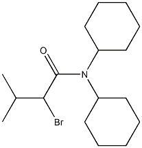  2-bromo-N,N-dicyclohexyl-3-methylbutanamide