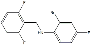 2-bromo-N-[(2,6-difluorophenyl)methyl]-4-fluoroaniline 结构式