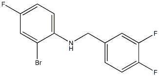 2-bromo-N-[(3,4-difluorophenyl)methyl]-4-fluoroaniline,,结构式