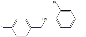 2-bromo-N-[(4-fluorophenyl)methyl]-4-methylaniline