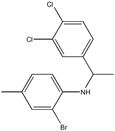 2-bromo-N-[1-(3,4-dichlorophenyl)ethyl]-4-methylaniline Structure