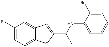 2-bromo-N-[1-(5-bromo-1-benzofuran-2-yl)ethyl]aniline,,结构式