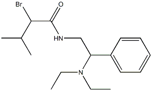  2-bromo-N-[2-(diethylamino)-2-phenylethyl]-3-methylbutanamide