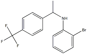 2-bromo-N-{1-[4-(trifluoromethyl)phenyl]ethyl}aniline Structure