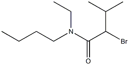 2-bromo-N-butyl-N-ethyl-3-methylbutanamide 化学構造式
