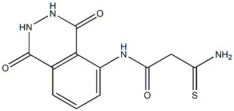 2-carbamothioyl-N-(1,4-dioxo-1,2,3,4-tetrahydrophthalazin-5-yl)acetamide 结构式