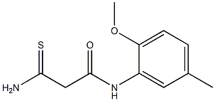 2-carbamothioyl-N-(2-methoxy-5-methylphenyl)acetamide,,结构式