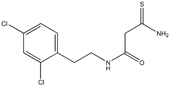 2-carbamothioyl-N-[2-(2,4-dichlorophenyl)ethyl]acetamide,,结构式