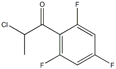 2-chloro-1-(2,4,6-trifluorophenyl)propan-1-one Struktur