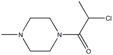 2-chloro-1-(4-methylpiperazin-1-yl)propan-1-one,,结构式