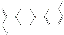 2-chloro-1-[4-(3-methylphenyl)piperazin-1-yl]ethan-1-one,,结构式
