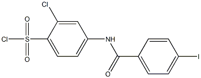 2-chloro-4-[(4-iodobenzene)amido]benzene-1-sulfonyl chloride
