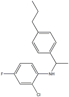 2-chloro-4-fluoro-N-[1-(4-propylphenyl)ethyl]aniline