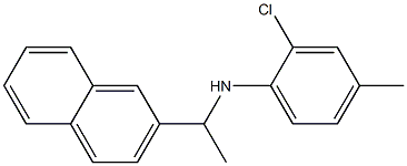 2-chloro-4-methyl-N-[1-(naphthalen-2-yl)ethyl]aniline Structure