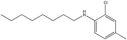 2-chloro-4-methyl-N-octylaniline,,结构式