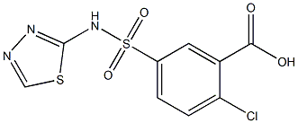 2-chloro-5-(1,3,4-thiadiazol-2-ylsulfamoyl)benzoic acid|