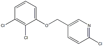 2-chloro-5-(2,3-dichlorophenoxymethyl)pyridine,,结构式
