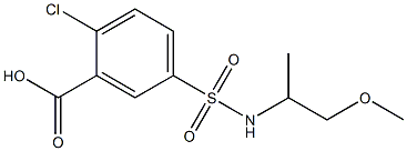 2-chloro-5-[(1-methoxypropan-2-yl)sulfamoyl]benzoic acid|