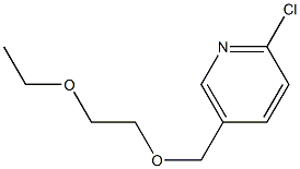 2-chloro-5-[(2-ethoxyethoxy)methyl]pyridine 结构式