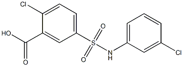 2-chloro-5-[(3-chlorophenyl)sulfamoyl]benzoic acid