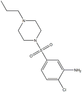  2-chloro-5-[(4-propylpiperazine-1-)sulfonyl]aniline