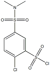 2-chloro-5-[(dimethylamino)sulfonyl]benzenesulfonyl chloride,,结构式