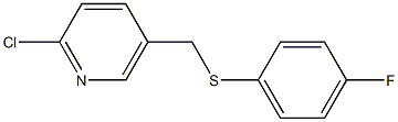 2-chloro-5-{[(4-fluorophenyl)sulfanyl]methyl}pyridine|