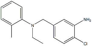 2-chloro-5-{[ethyl(2-methylphenyl)amino]methyl}aniline 结构式