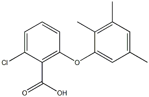 2-chloro-6-(2,3,5-trimethylphenoxy)benzoic acid 结构式