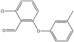 2-chloro-6-(3-methylphenoxy)benzaldehyde 化学構造式