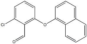 2-chloro-6-(naphthalen-1-yloxy)benzaldehyde,,结构式