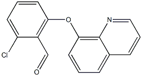 2-chloro-6-(quinolin-8-yloxy)benzaldehyde Structure