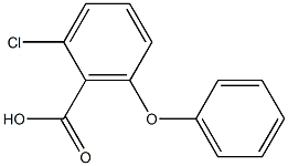 2-chloro-6-phenoxybenzoic acid,,结构式