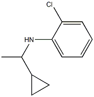 2-chloro-N-(1-cyclopropylethyl)aniline Struktur