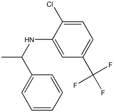 2-chloro-N-(1-phenylethyl)-5-(trifluoromethyl)aniline 结构式